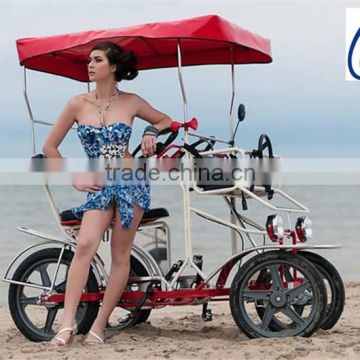 2015 new Adult pedal 4 wheel bike 2 person pedal surrey bike