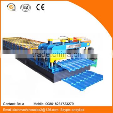 Building Construction Materials Glazed Bamboo Roof Superior glazed gazebo roof material roll forming machine