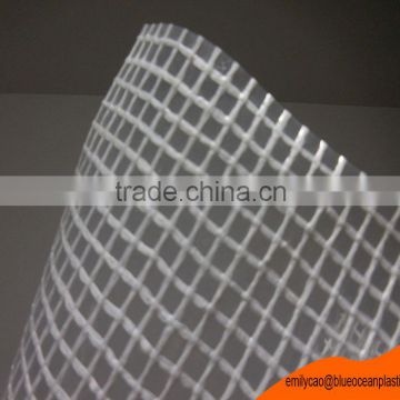 Clear Raw Materail Transparent Scaffolding Cover Leno PE Tarpaulin