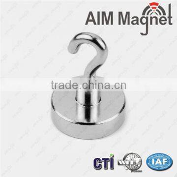 D20x37.8mm powerful Neodymium Magnet Hook