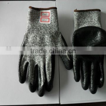 cut resistant nitrile palm coated glove