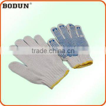 A1015 cotton glove with rubber dots