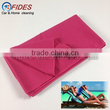 quick-dry triangle pocket micro fibre towel for beach