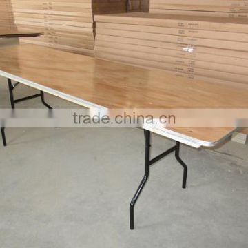 Used Cheap Plywood Banquet Rect Folding Tables For Sale