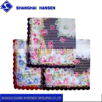Hansen's Gift box crochet lace handkerchief