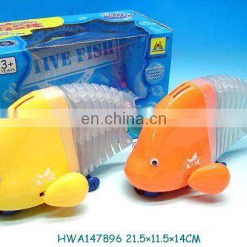 2013 hottes battery operated action fish with music & light