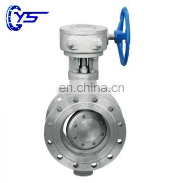 Double Eccentric Carbon Steel Manual Butterfly Valve With Worm Gear