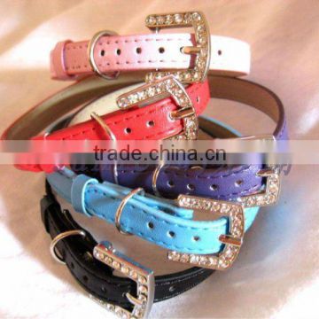 PU leather dog collar pet collar