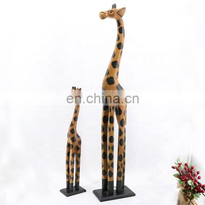 hot sale mdf giraffe shape decorative room ornament home decoration accessories for home