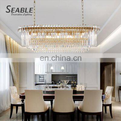Indoor Decoration Fixtures Home Villa Luxury Crystal Chandelier Pendant Light