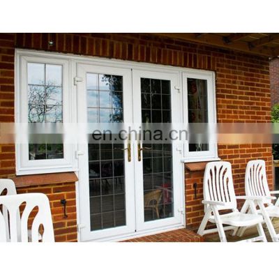 Modern design exterior PVC doors/grills pvc windows and doors