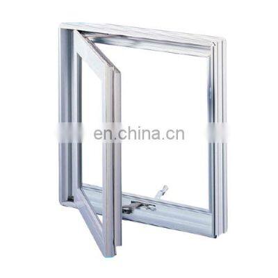 Windows casement with glass windows aluminum profile  casement glass service window