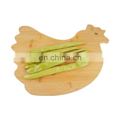 Bamboo Animal Shaped Cutting Board Chicken Shape Wood Chopping Board
