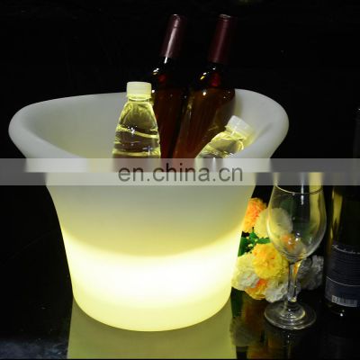 Illuminated  KTV/ Nightclub Portable Party Wholesale colorful Rechargeable rose champagne Beer illuminated Cooler LED ice bucket