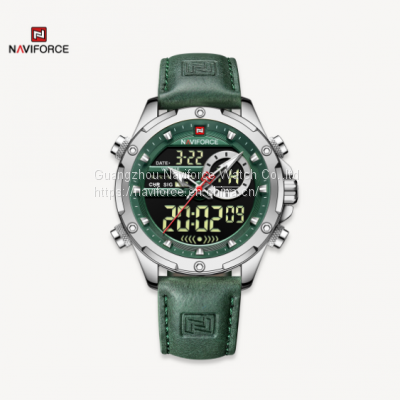 NAVIFORCE Men Luxury Watches LCD Display Waterproof Quartz Wristwatch