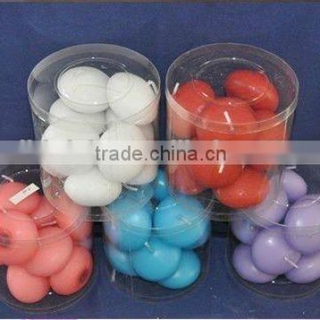 compressed floating candle in pvc packing