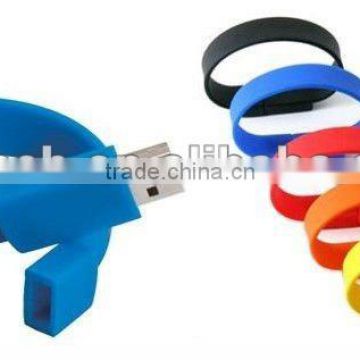 Fashion colorful cheap 2.0 bracelet usb stick logo print usb flash drive OEM/ODM welcome