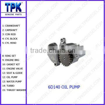 S6D140 SA6D140 OIL PUMP 6211-51-1000