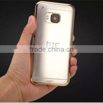 XUNDD Jazz Series Clear Electroplating TPU Case For HTC M9 Soft Back Cover For HTC M9 MT-4081