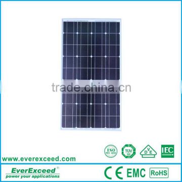 EverExceed high efficiency Monocrystalline 50w solar panels for sale