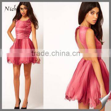 Party Wear High Quality Puffy Back Open Design Princess Dress up
