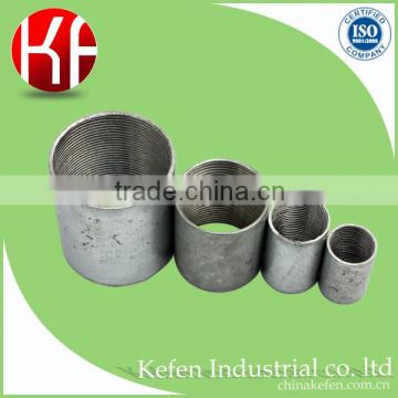 Hot sale galvanized conduit fittings solid socket coupling with internal thread