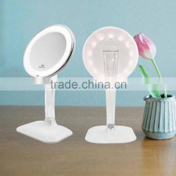 make up mirror standing mirror LED desktop vanity cosmetics mirror