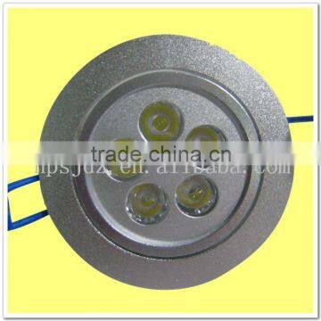 Aluminum 5W LED Ceiling Light 3000k-6500k