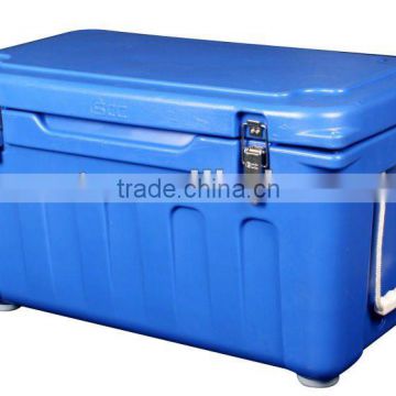 Plastic Protable 62L Beer Cooler Box In Blue