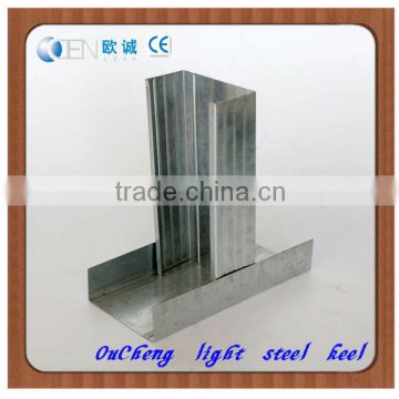 Metal building materials galvanized c profile used office partition wall