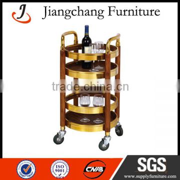 Wooden Wine Serving Trolley vintage bar cart JC-ZS14