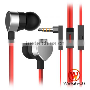 For iphone For Samsung S5 Wallytech Earphone with microphone WHF-125