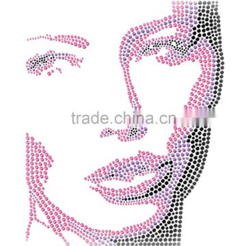 factory direct rhinestone applique iron on transfer paper rhinestone iron on patches