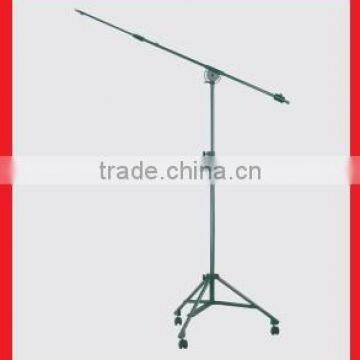 High Quality Heavy Duty Microphone Stand with smooth foot wheel