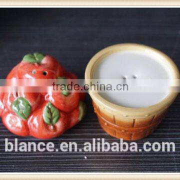 ceramic apple salt shaker apple design pepper shaker