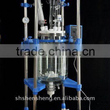 Jacketed agitated reactor 20L Borosilicate Condenser Explosion (Flame) Proof