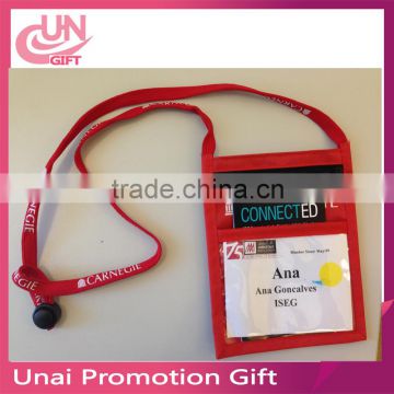 New style polyester lanyard with wallet