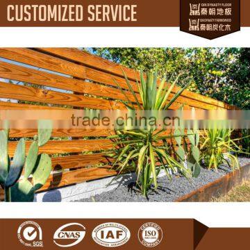 heat treated garden fence