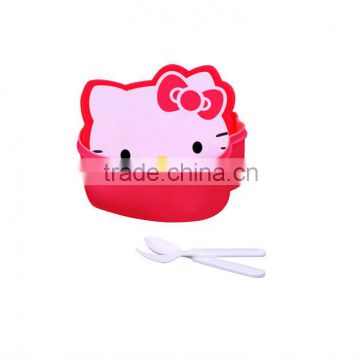 hello kitty Lunch Box with fork and spoon