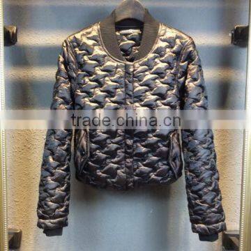 Black Padded Wholesale blank baseball jacket bomber jacket