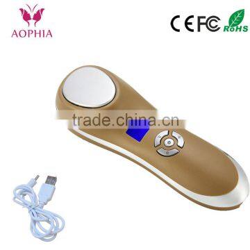 AOPHIA 2016 China Beauty device Hot & Cold Vibration Skin Rejuvenation facial beauty device