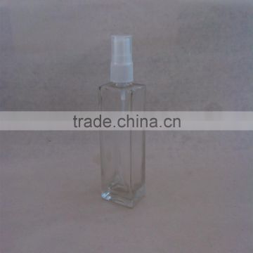 60ml square glass perfume bottle with pump spray