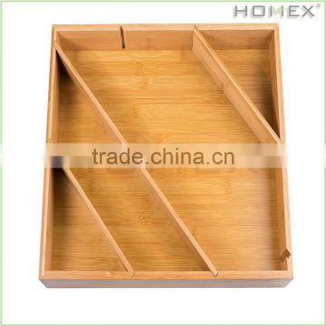 Functional Bamboo Drawer Organizer/Homex_BSCI