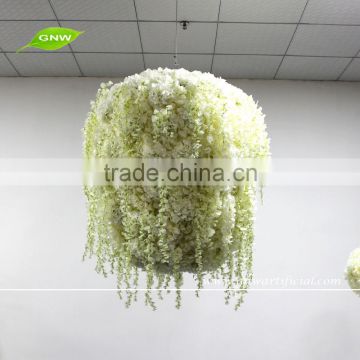GNW FLD-Hanging 1603001 New bowl of chandelier decorations with hydrangea and wisteria