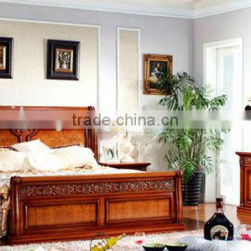 2013 year lastest design wooden classical European bedroom furniture