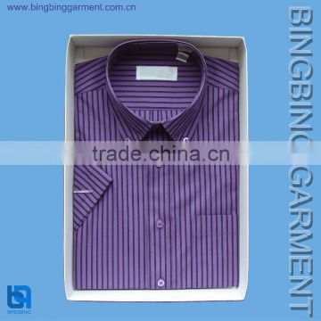 men's cotton dress stripe shirt