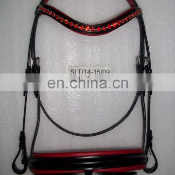 Horse bridle crystal leather bridle