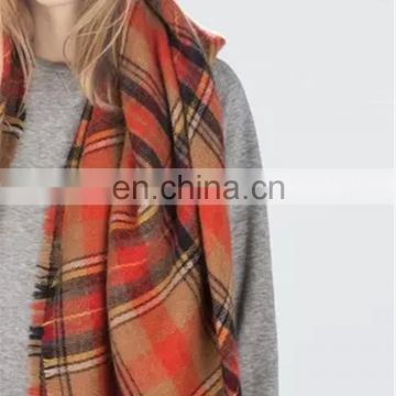 new design fashion hot sell tartan warm scarf online wholesale