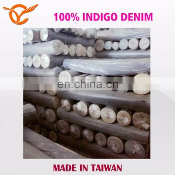 Made In Taiwan 100% Indigo Blue Jeans Fabric Stock Lots