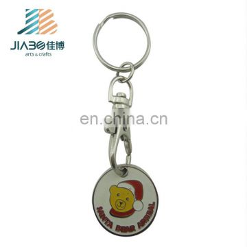 High quality hot sells Favorites Compare Stamping soft enamel token coin holder metal keychain